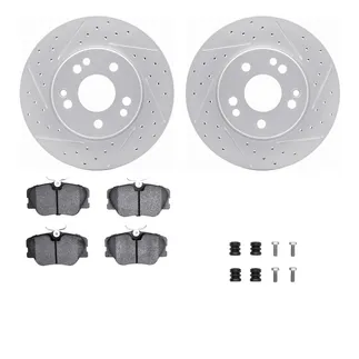 R1 Concepts WBUH1-63010 Brake Rotors - Carbon Coated - D/S W/ Optimum Oe Pads & Hdw